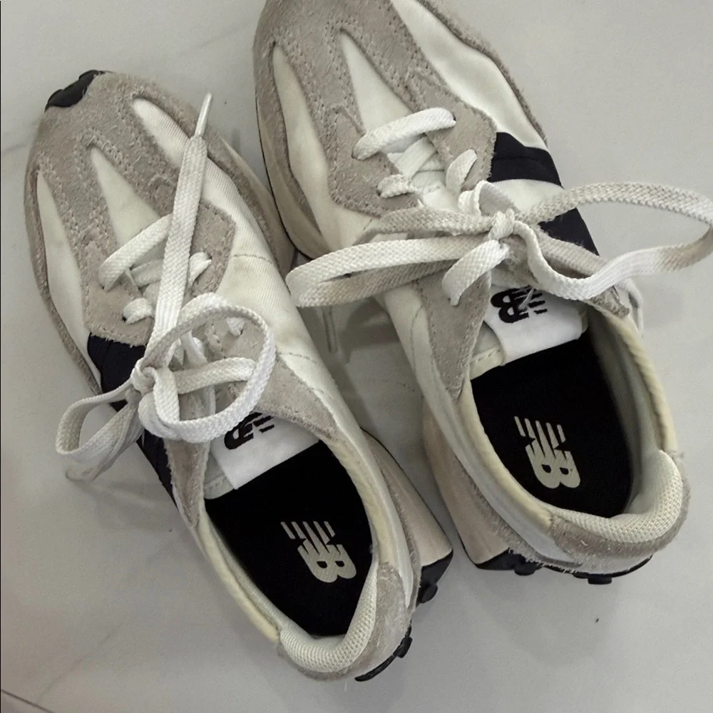 New Balance Kids Sneakers - White and Gray